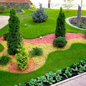 Щепа для клумб оптом в Иркутске от завода-производителя Лигнум Ресурс